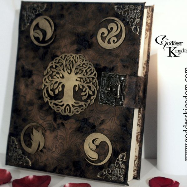 distressed tree of life elements grimoire book of shadows