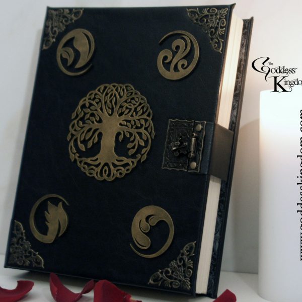 faux leather book of shadows