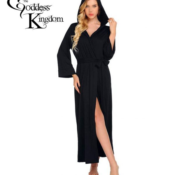 wicca black robe